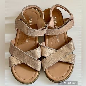 Emu Australia kids rose gold girls sandals